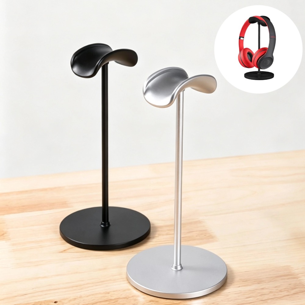 Headphone Stand Desk - Masaüstü Kulaklık Standı Kavisli ABS Kulaklık