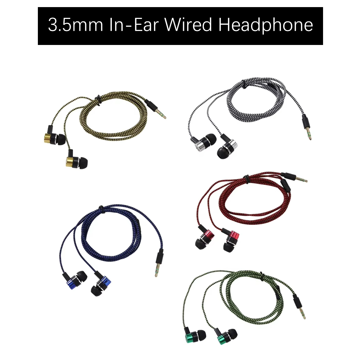 Audiophile Headphone Wired - Miwayer 3,5 mm Kablolu Kulak İçi