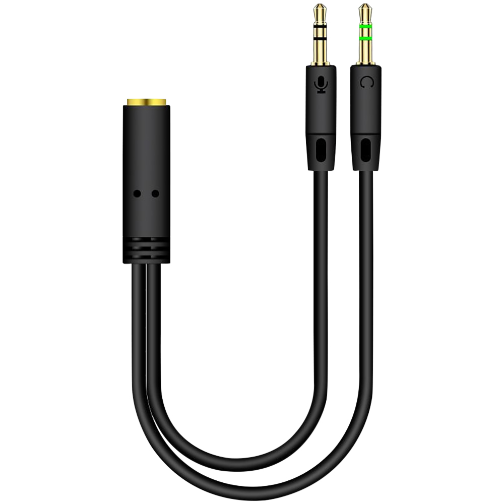 Audio Splitter Y - 3.5mm Jack 2 Erkek 1 Kadın