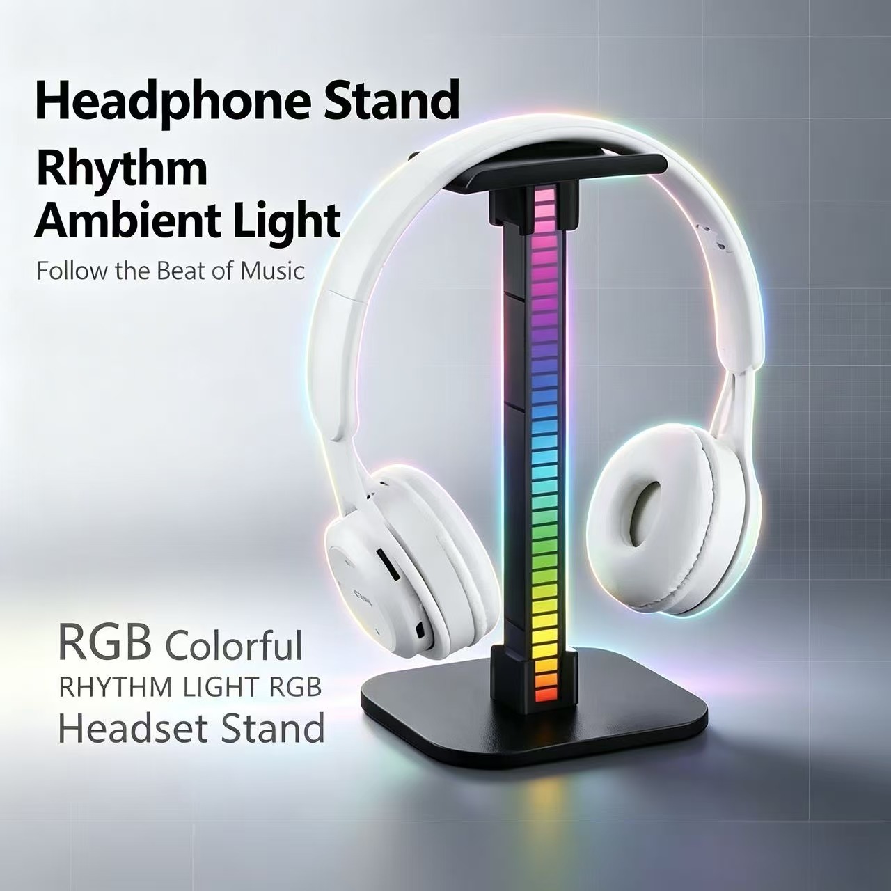 Headphone Stand Desk - USB Oyun Kulaklığı Standı RGB Ritm