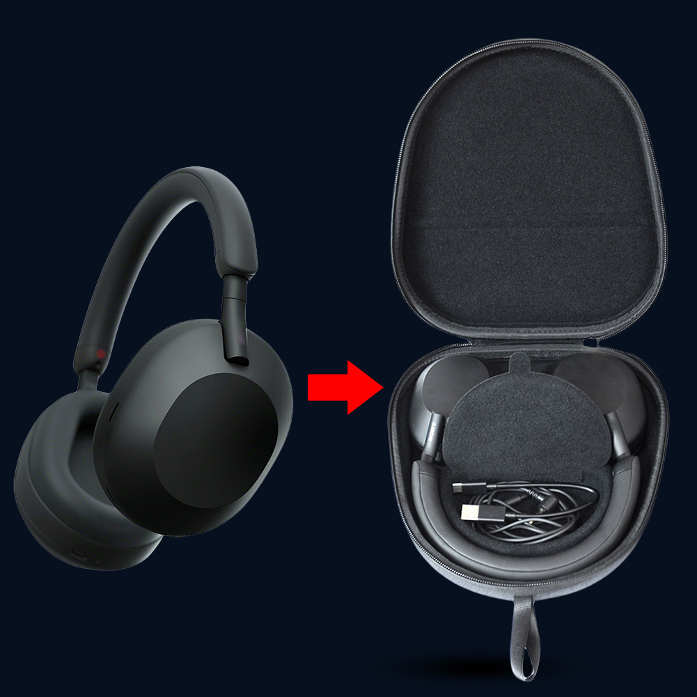 Headphone Case Hard - Sony WH-1000XM5 Kulaklık için Koruyucu Sert