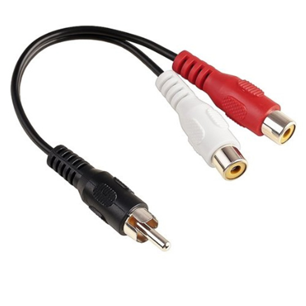 Audio Splitter Y - 1 RCA Erkek Mono - 2
