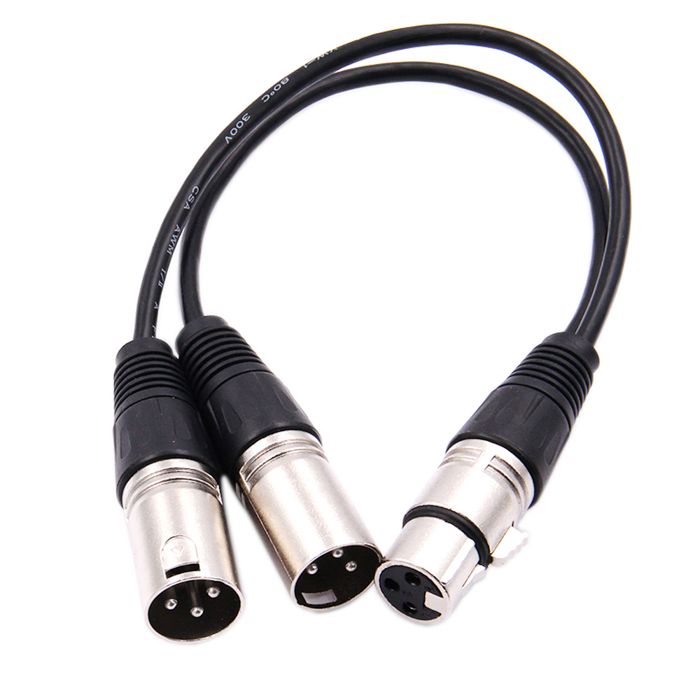 30cm 3 Pin XLR DİŞİ Jak - Çift - Audio Splitter Y incelemesi ve fiyatı
