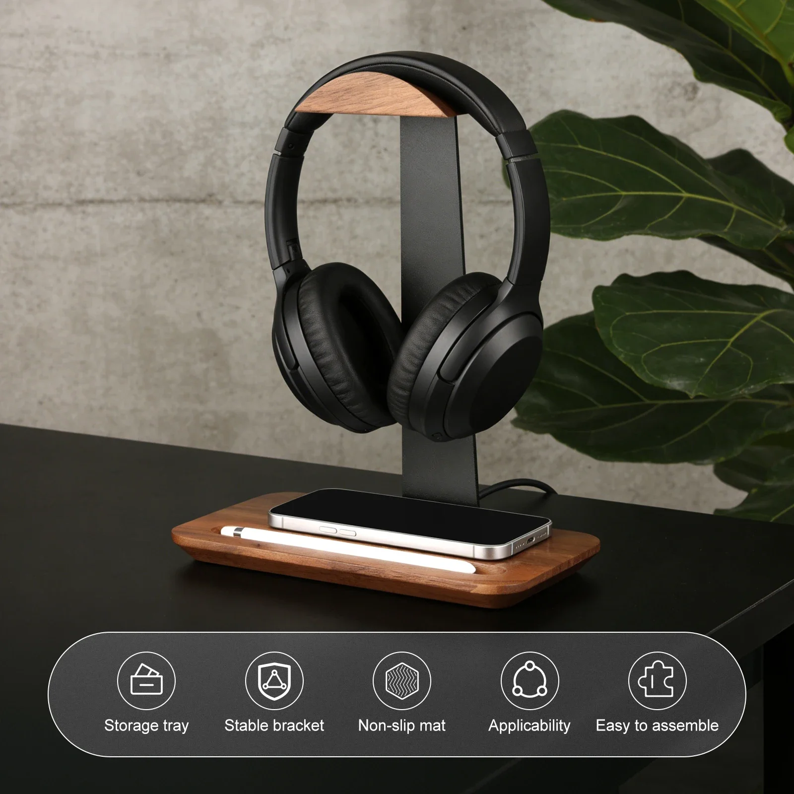 Evrensel Ahşap Kulaklık Standı - Headphone Stand Desk incelemesi ve fiyatı