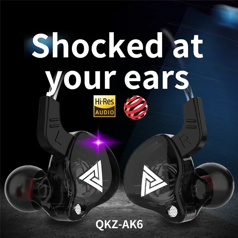 YENI QKZ AK6 Bakır Sürücü HiFi - Wired Earphone Mic incelemesi ve fiyatı
